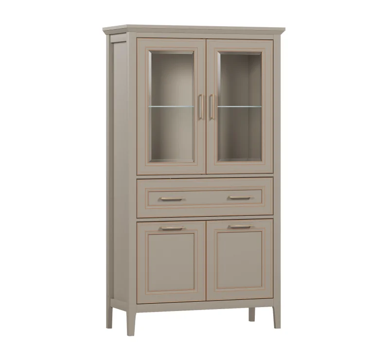 Витрина Классик глиняный серый REG2W2D1S/170_2