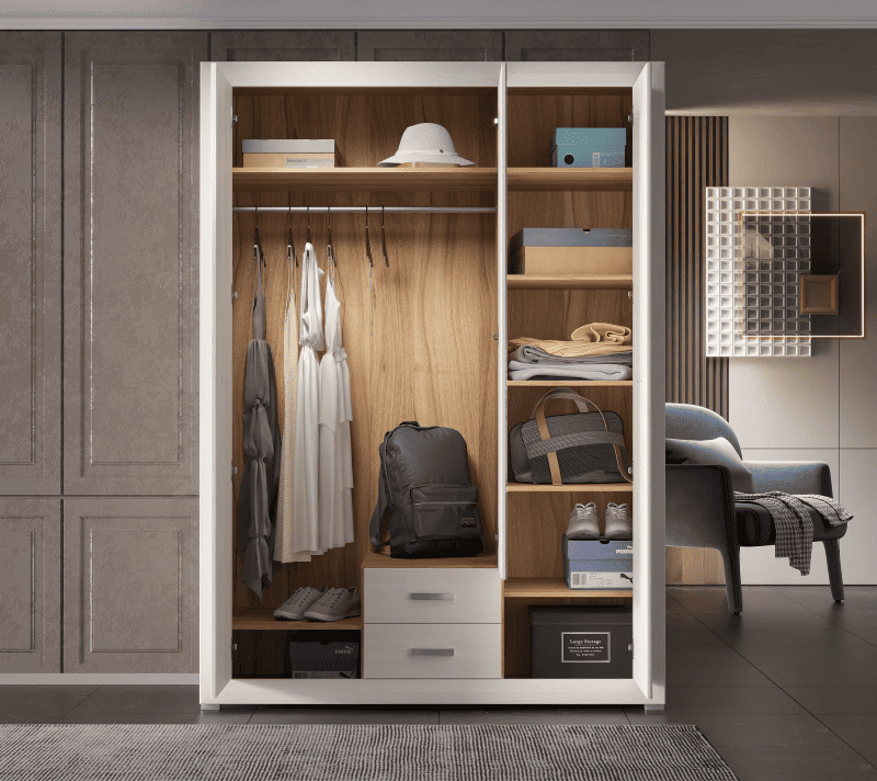 Шкаф Мальта лиственница сибирская/орех лион SZF3D2S_2