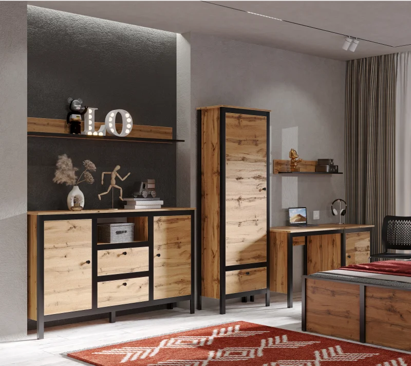 Шкаф Лофт дуб вотан REG1D1S_6