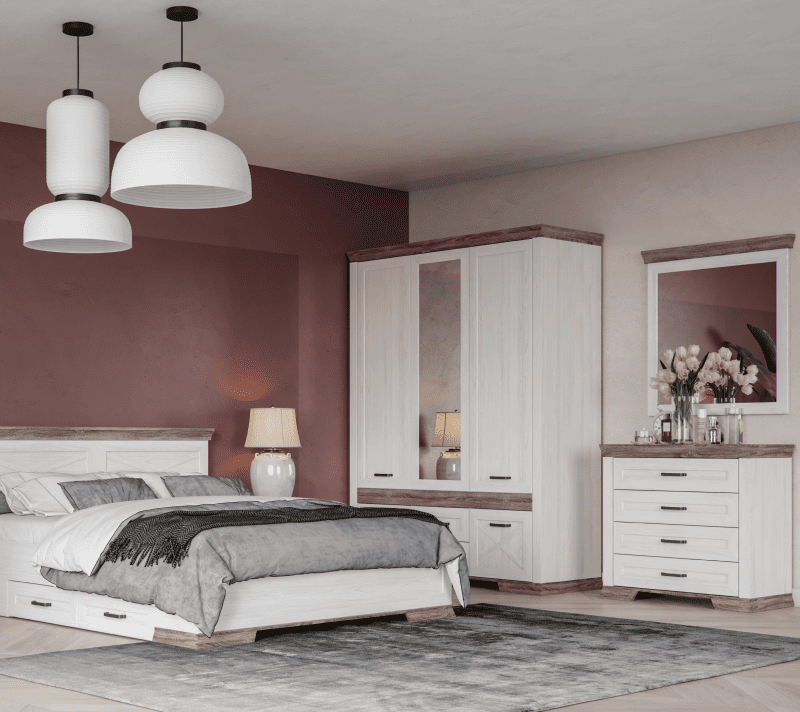 Комод Марсель ясень снежный KOM4S_2