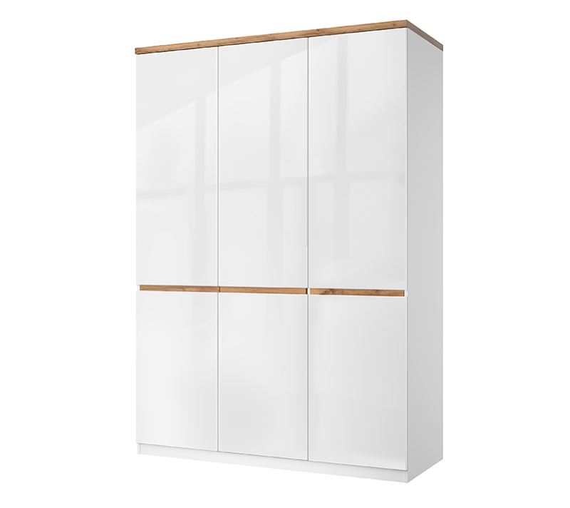 Шкаф Таурус белый глянец/дуб вотан 3DG H