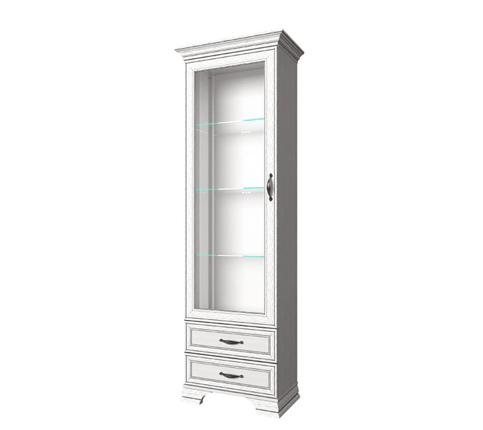 Витрина Тиффани вудлайн кремовый 1V2S