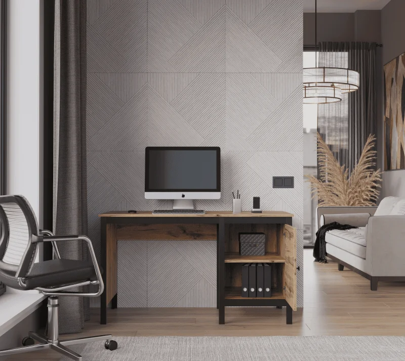 Стол письменный Лофт дуб вотан BIU/130_2