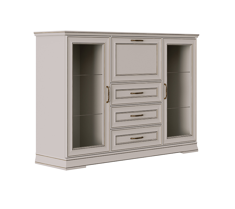 Тумба-витрина Флоренция персидский жемчуг KOM2W3S1B_1