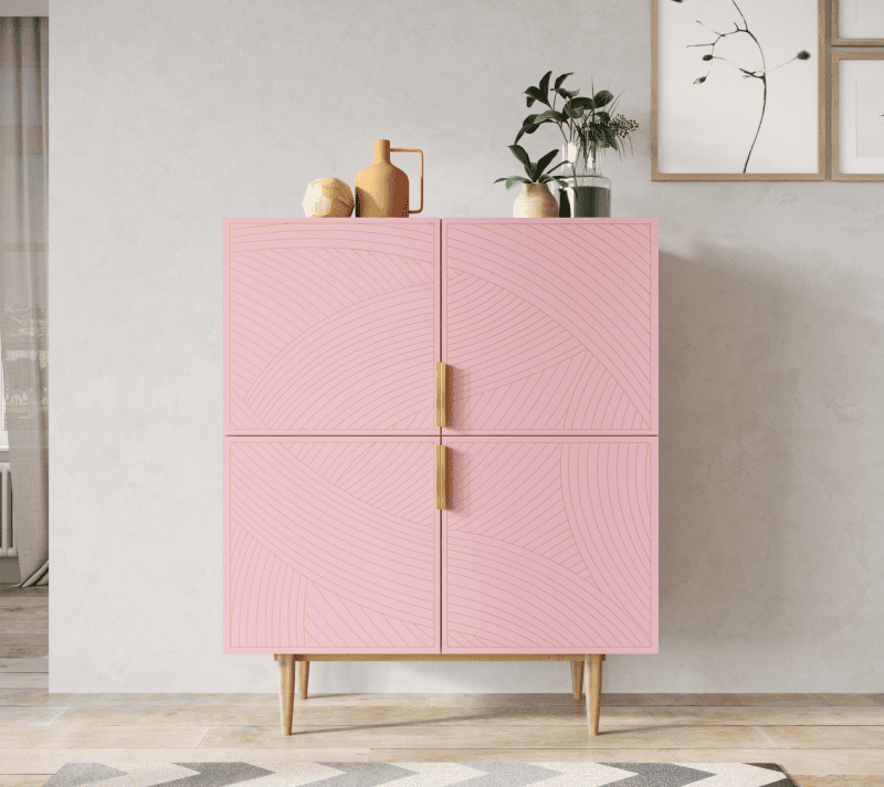 Тумба Лайн розовый LN03/GR1/pink_1