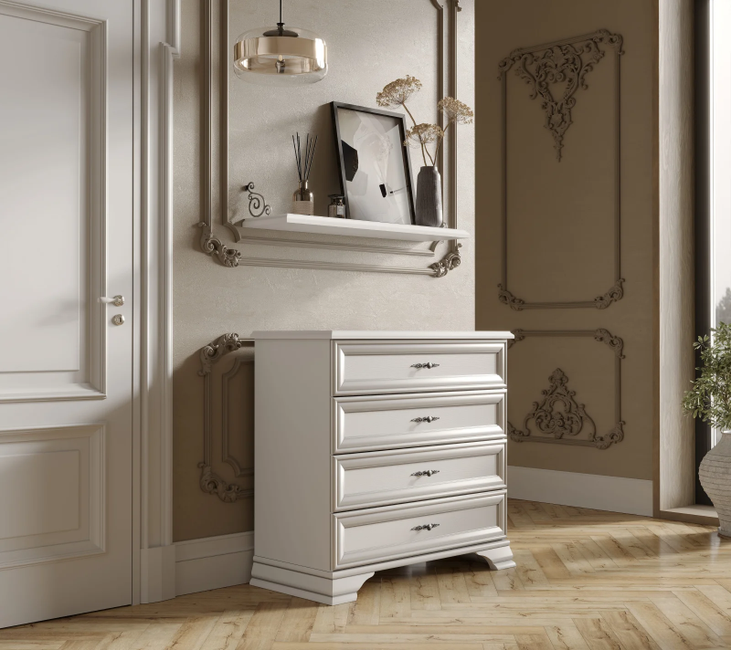 Комод Кентаки белый KOM4S_3