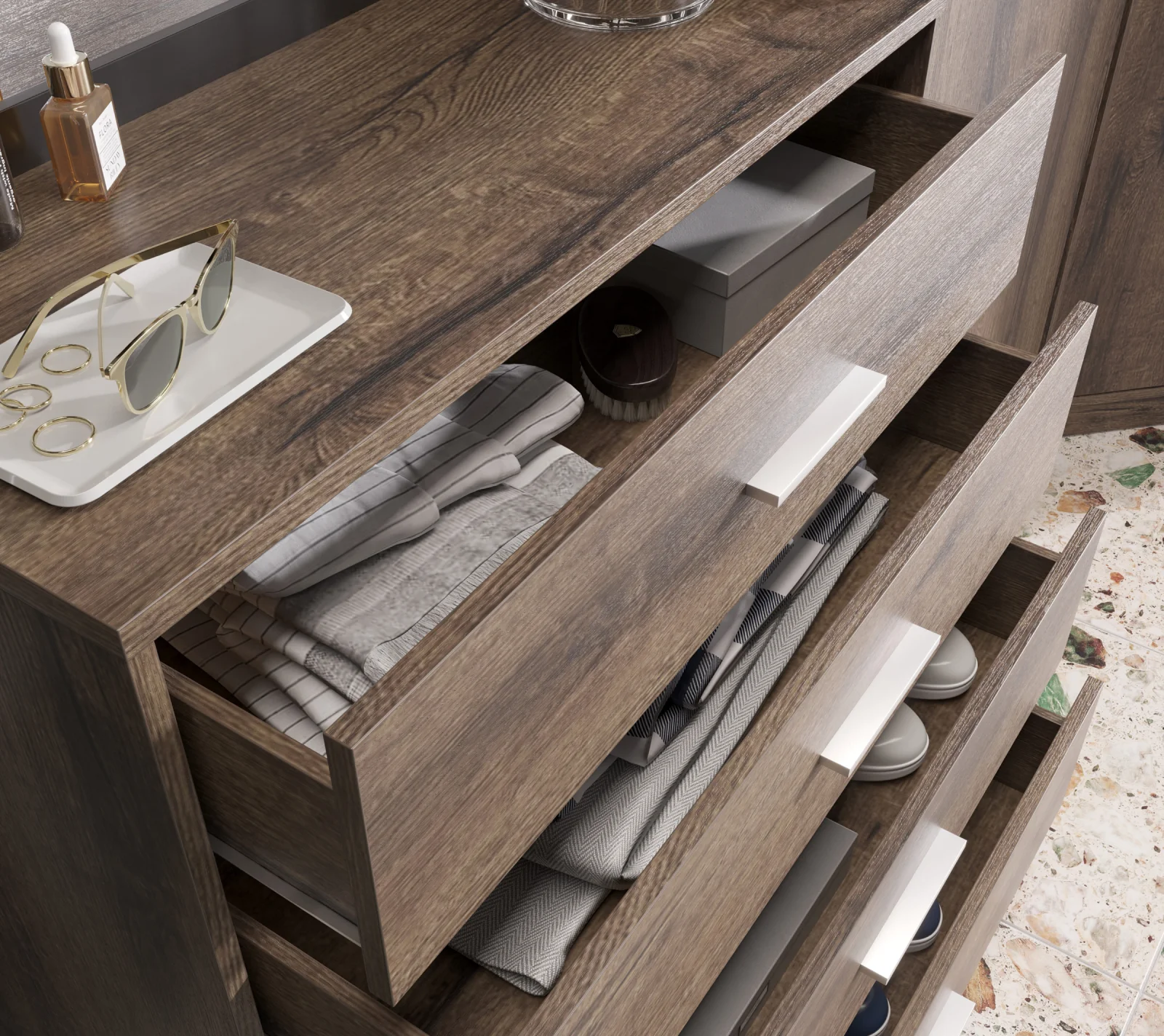 Комод Непо дуб монастырский KOM4S_7