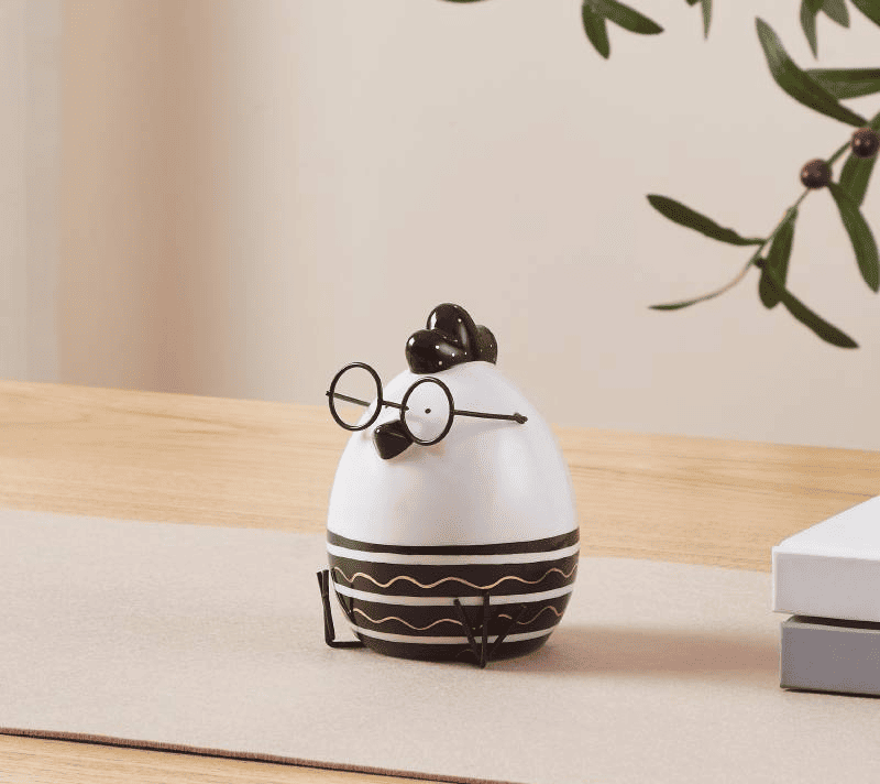 Фигурка Цыпленок Ланджут белый/черный 427917_1