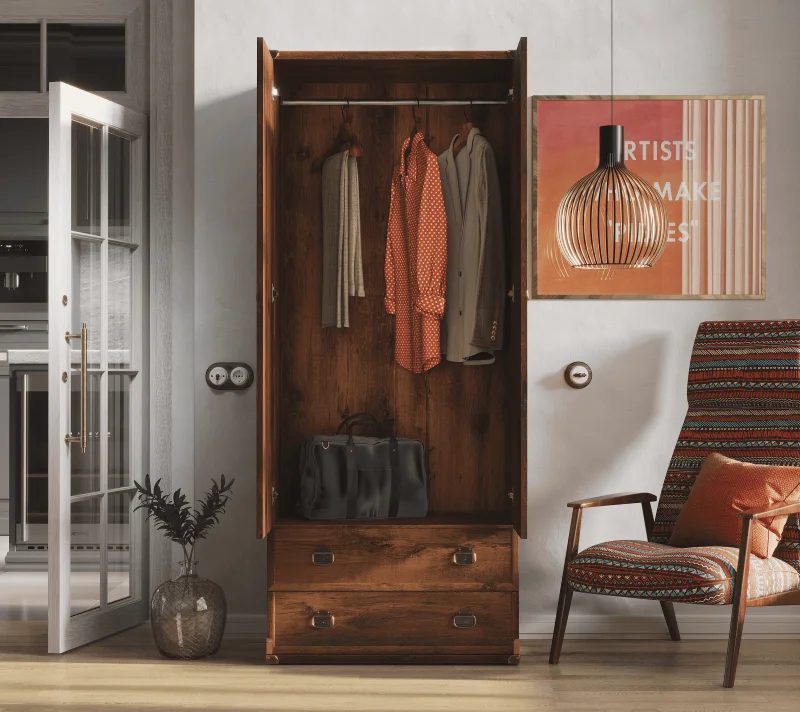 Шкаф Индиана дуб саттер JSZF2D2S_2