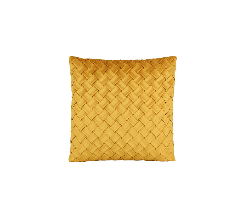Подушка декоративная Айлес желтая охра 420001