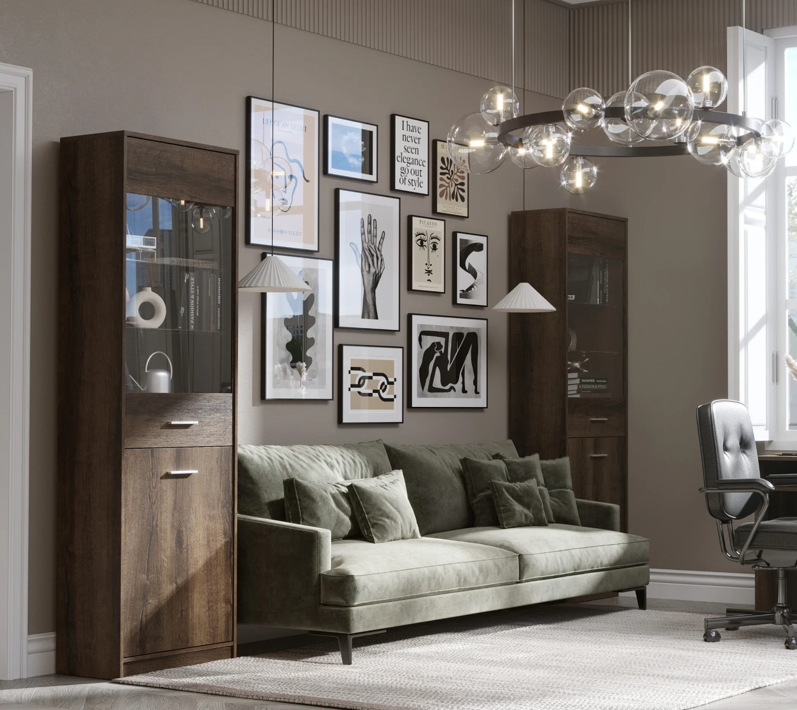 Витрина Непо дуб монастырский REG1D1W_5