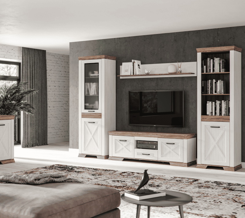 Полка Марсель ясень снежный POL/165_2