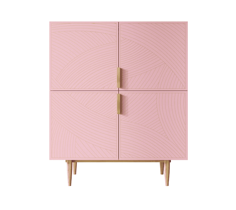 Тумба Лайн розовый LN03/GR1/pink