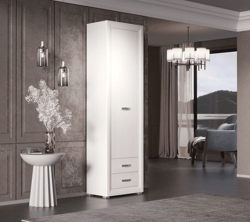 Шкаф Мальта лиственница сибирская/орех лион REG1D2S_3