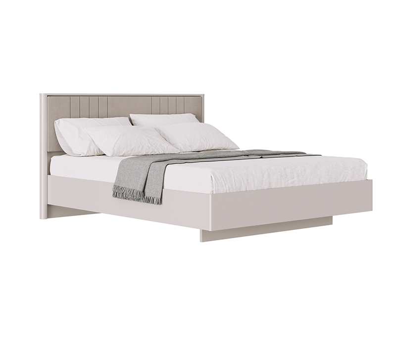 Кровать с мягким элементом Далия персидский жемчуг LOZ160х200 М