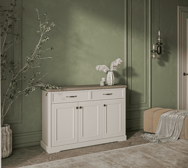 Тумба-комод Тоскана Нью персидский жемчуг/каньон 3D2S_2