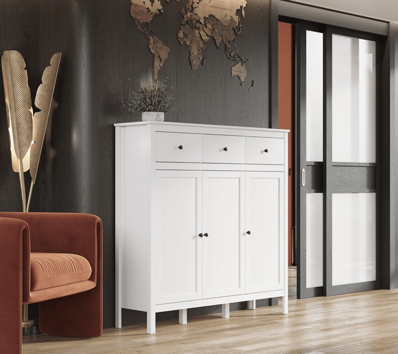 Тумба-комод Эва белый KOM3D3S_3