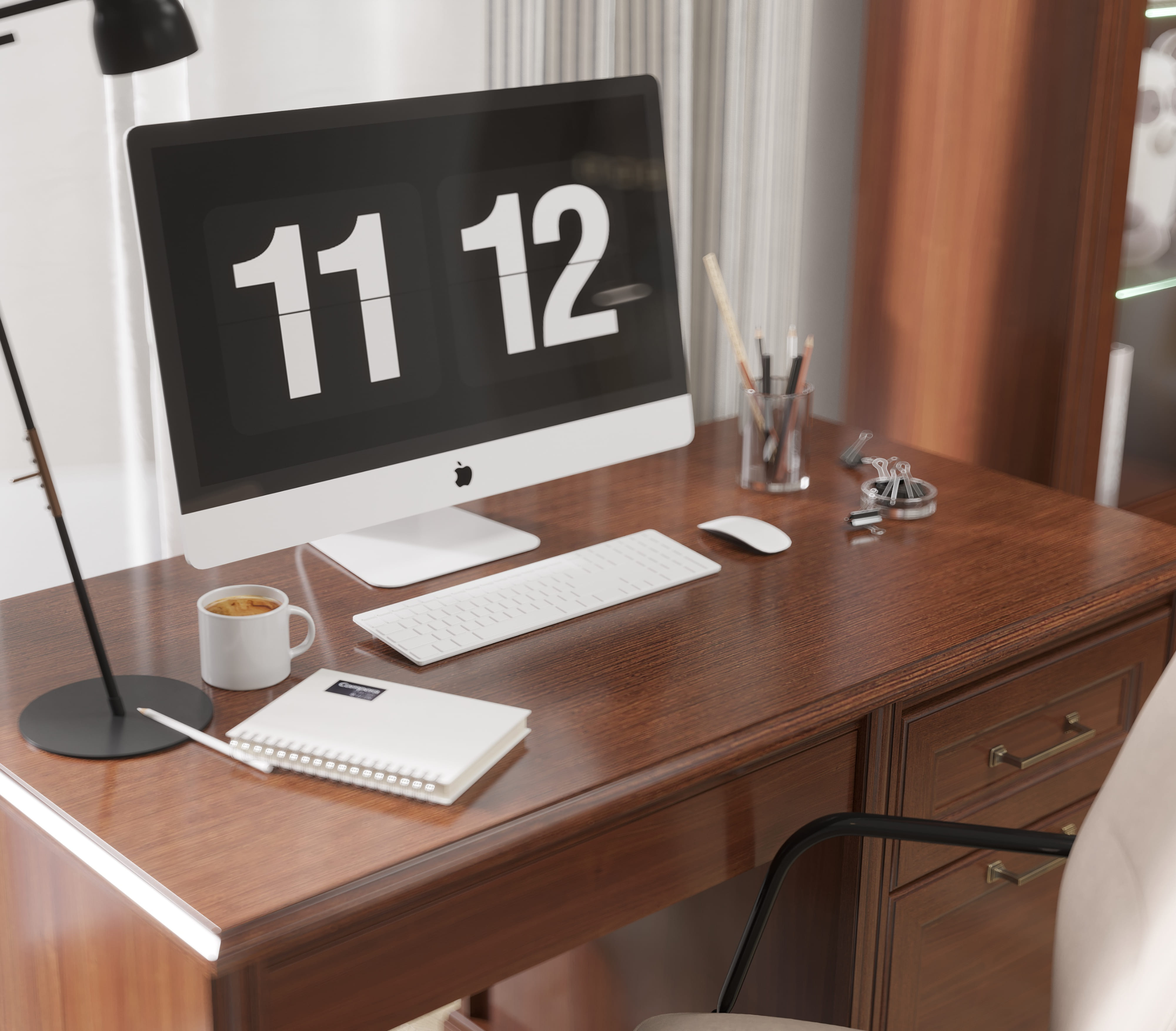 Стол письменный Стилиус орех донской BIU/130_6