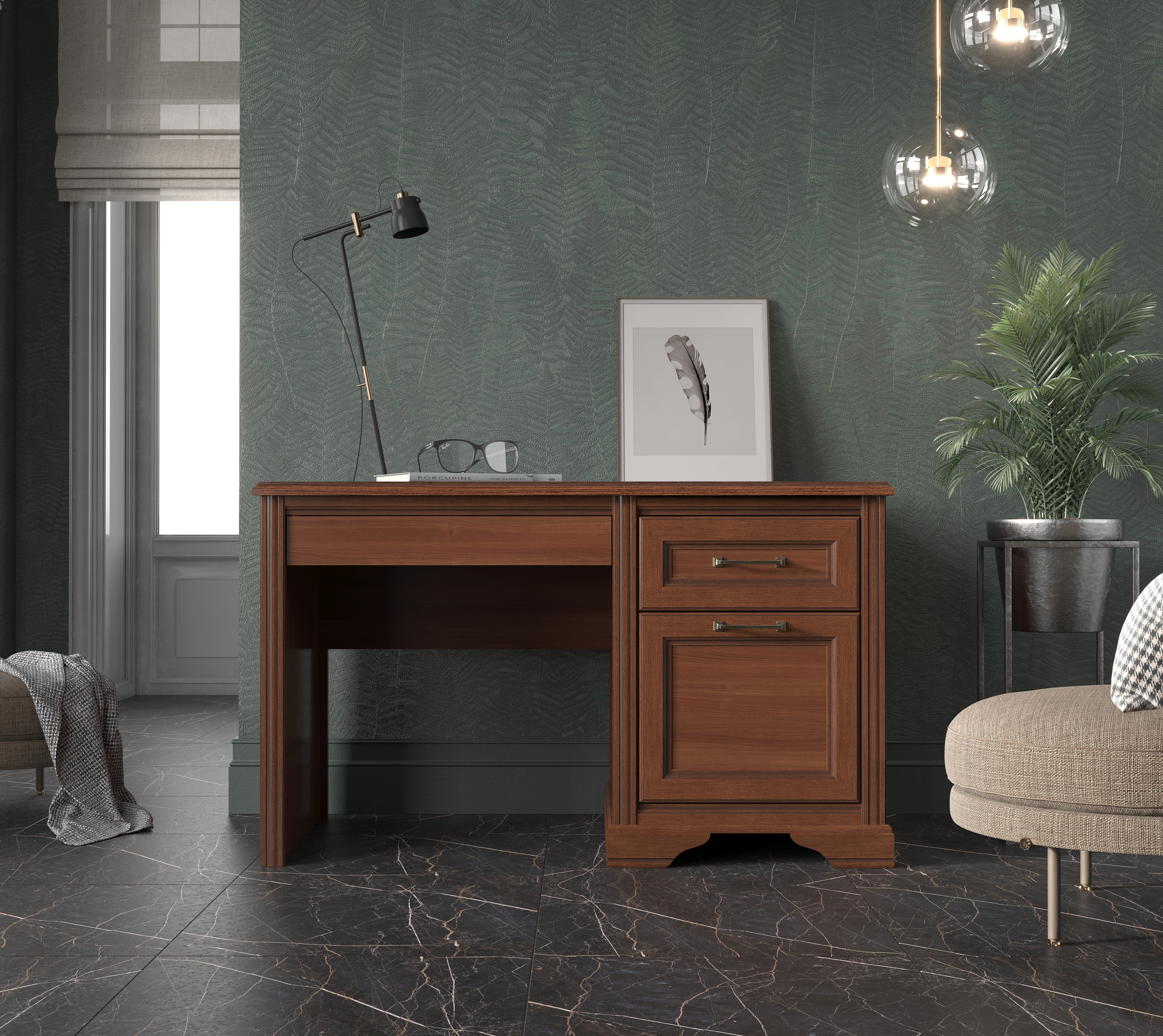 Стол письменный Стилиус орех донской BIU/130_1