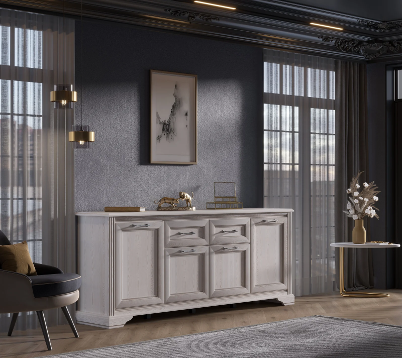 Тумба-комод Стилиус лиственница сибирская KOM4D2S_3