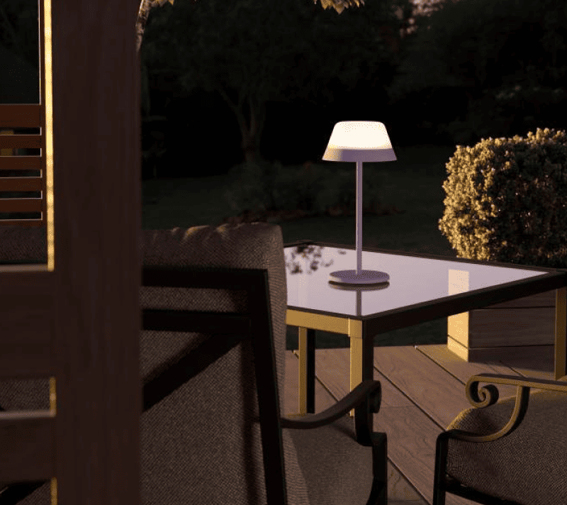 Настольная лампа сенсорная Меджиано лиловый/белый 900979_2