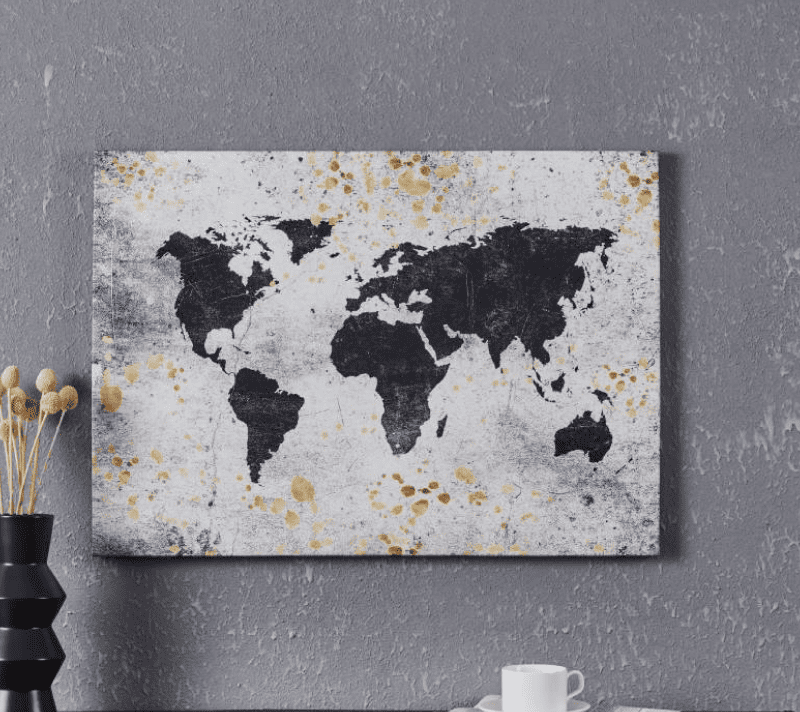 Картина Аламинос черный/желтый 423028_2