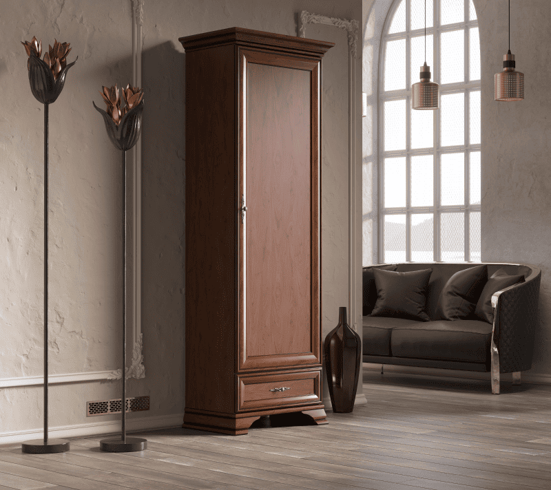 Шкаф Кентаки каштан REG1D1S_3