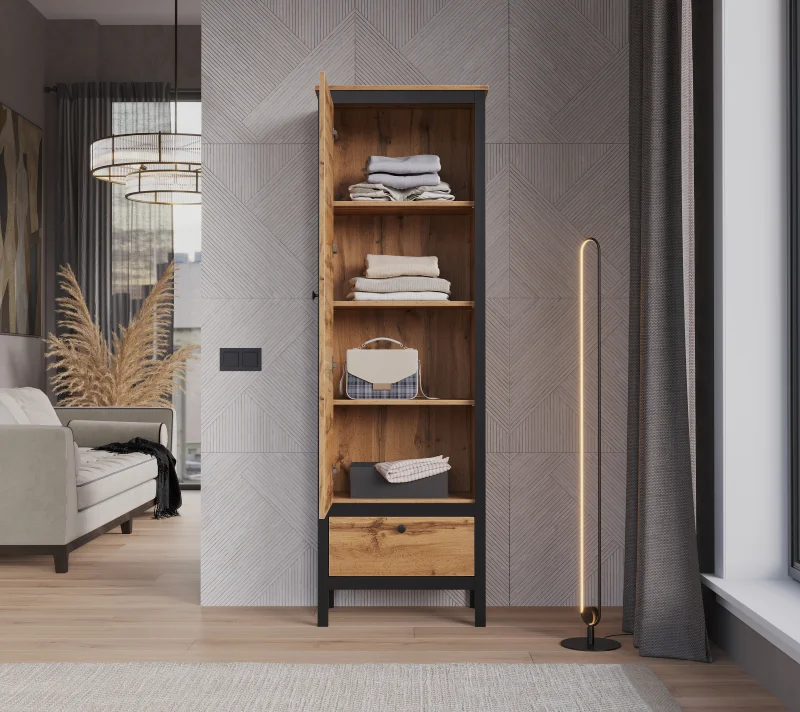 Шкаф Лофт дуб вотан REG1D1S_2