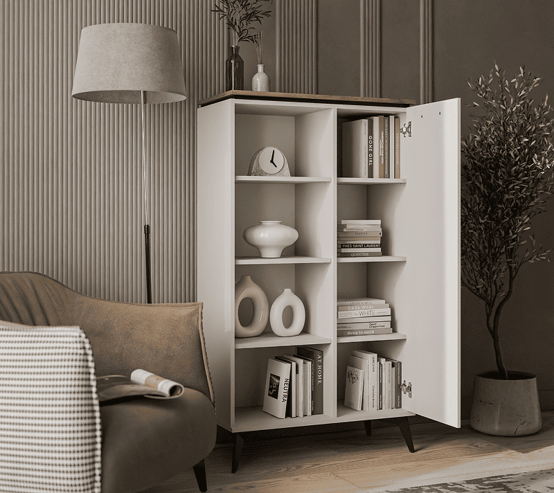 Шкаф открытый Винати персидский жемчуг/амарок 1DP_2