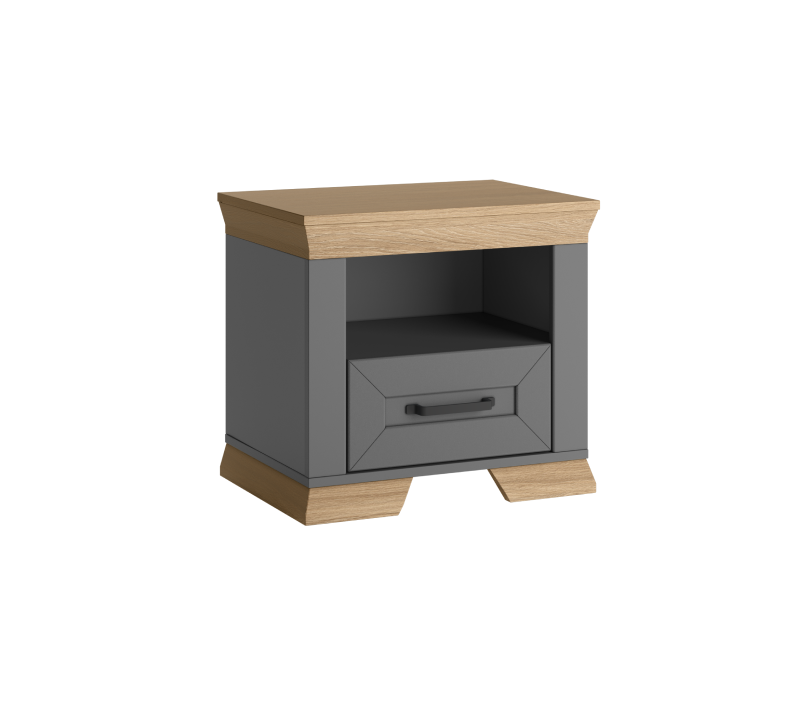 Тумба прикроватная Марсель дымчатый алмаз KOM1S_2