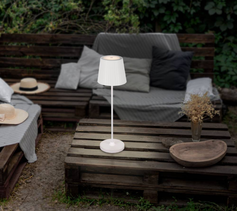 Настольная лампа с сенсорным диммером Кабозо белый 75793_1