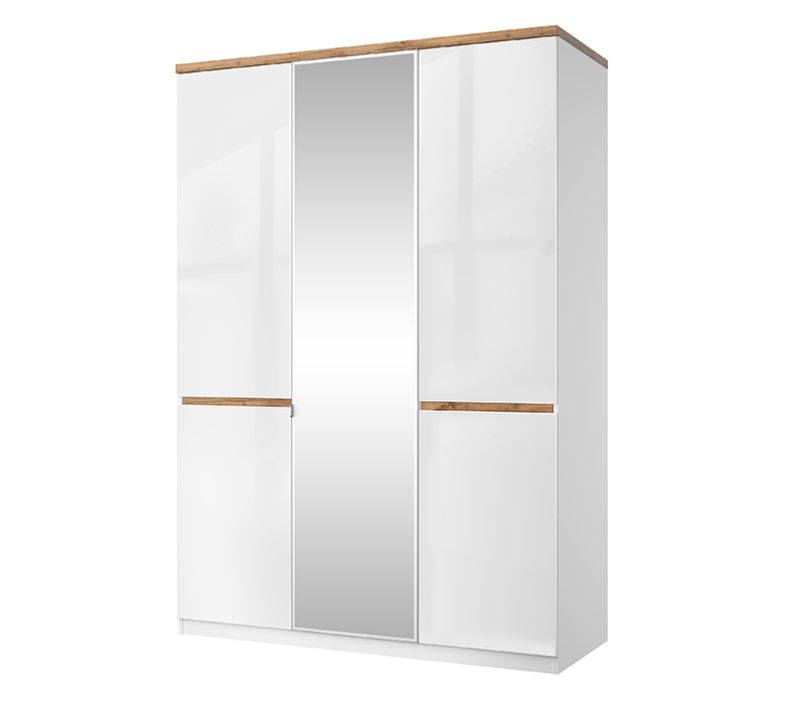 Шкаф Таурус белый глянец/дуб вотан 3DG HZ