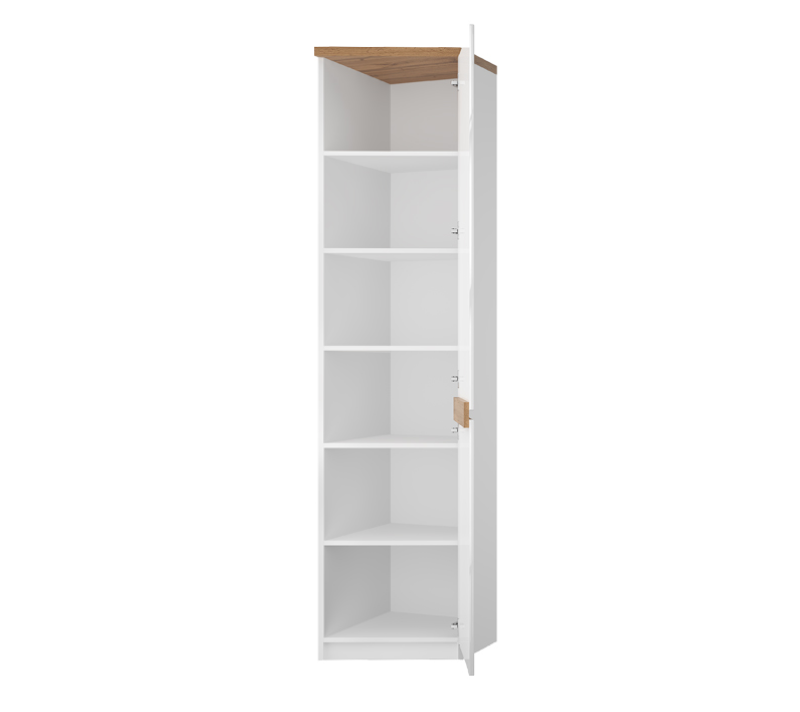 Шкаф Таурус белый глянец/дуб вотан 1DTL_1