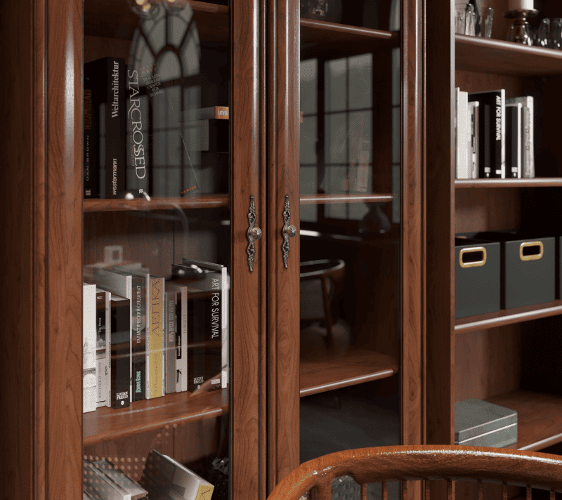 Витрина Кентаки каштан REG2W1S_6