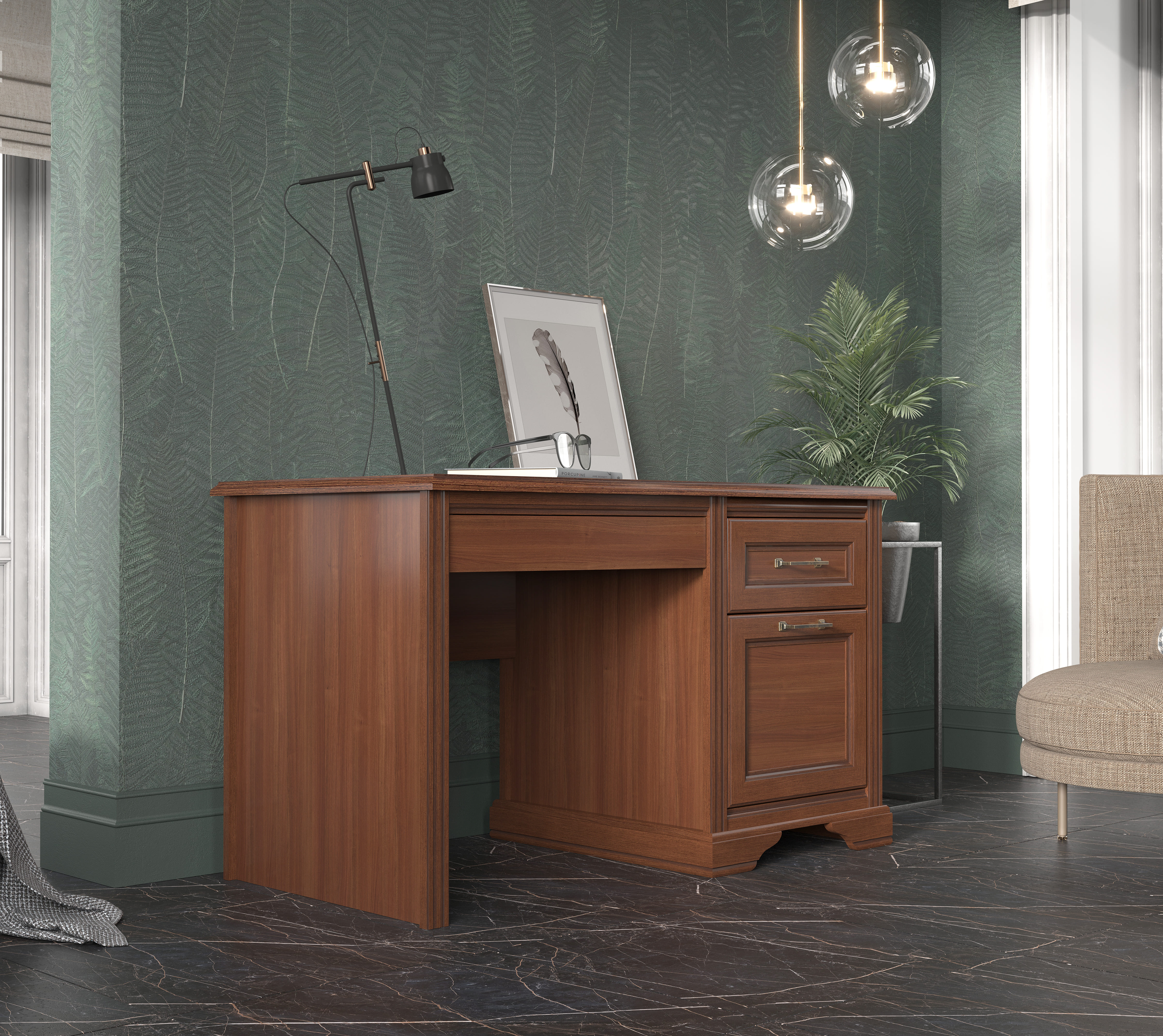 Стол письменный Стилиус орех донской BIU/130_3