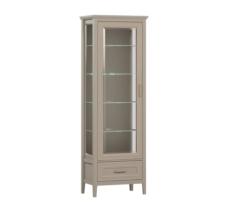 Витрина с подсветкой Классик глиняный серый REG1W1SZK_2