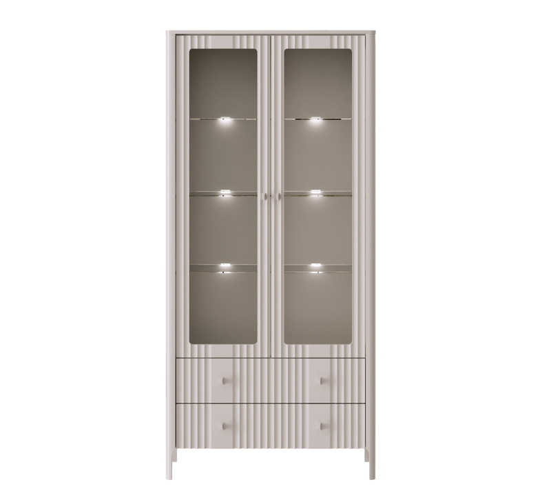 Витрина с подсветкой Далия персидский жемчуг REG2W2S