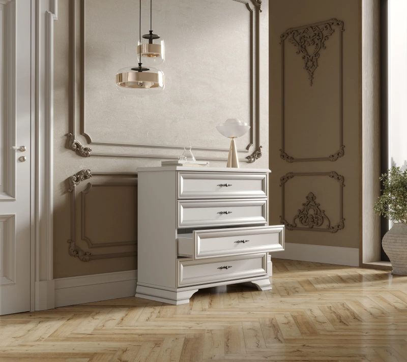 Комод Кентаки белый KOM4S_2