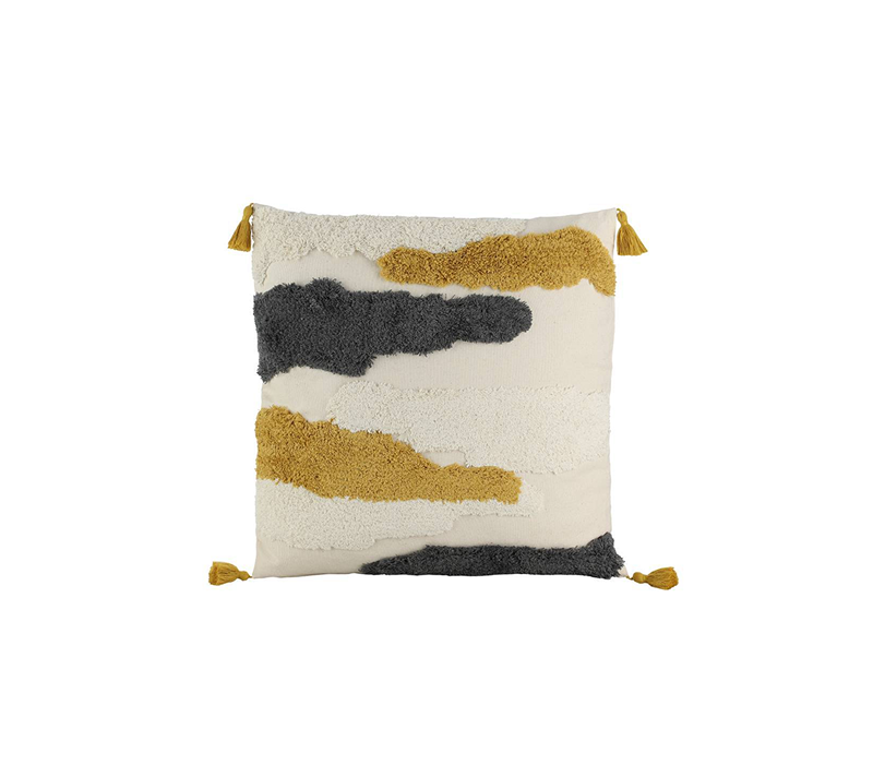 Подушка декоративная Чевери желтая охра 420002