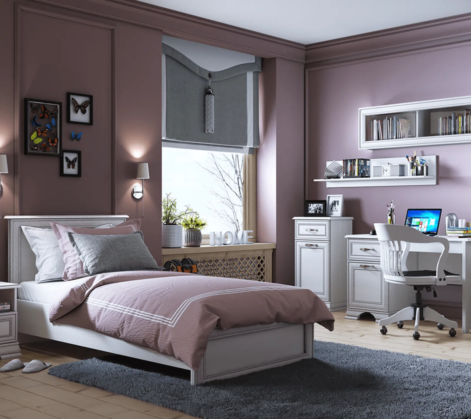 Кровать Тиффани вудлайн кремовый 90x200_2