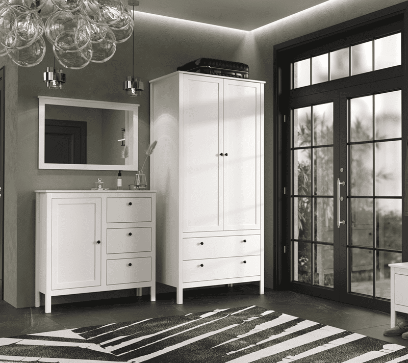 Тумба-комод Эва белый KOM1D3S/95_5