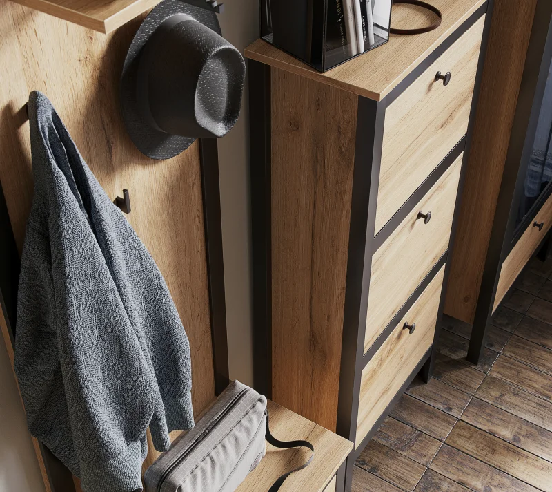 Комплект прихожей Лофт дуб вотан_6