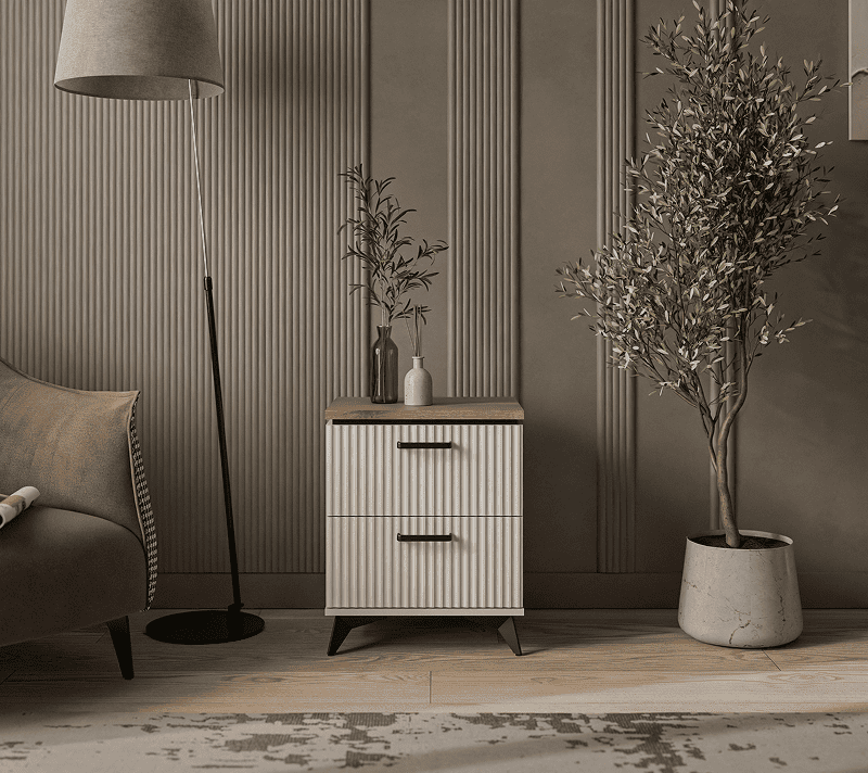 Тумба прикроватная Винати персидский жемчуг/амарок 2S_1