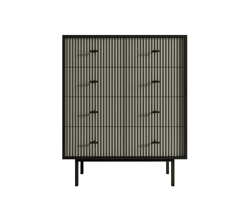 Комод Эмерсон серый/черный EM20/gray/L