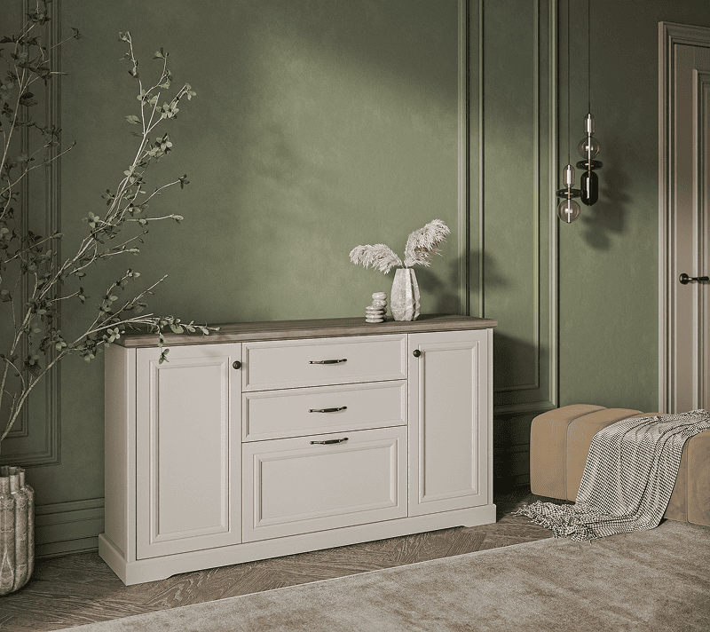 Тумба-комод Тоскана Нью персидский жемчуг/каньон 3D2S-1_3