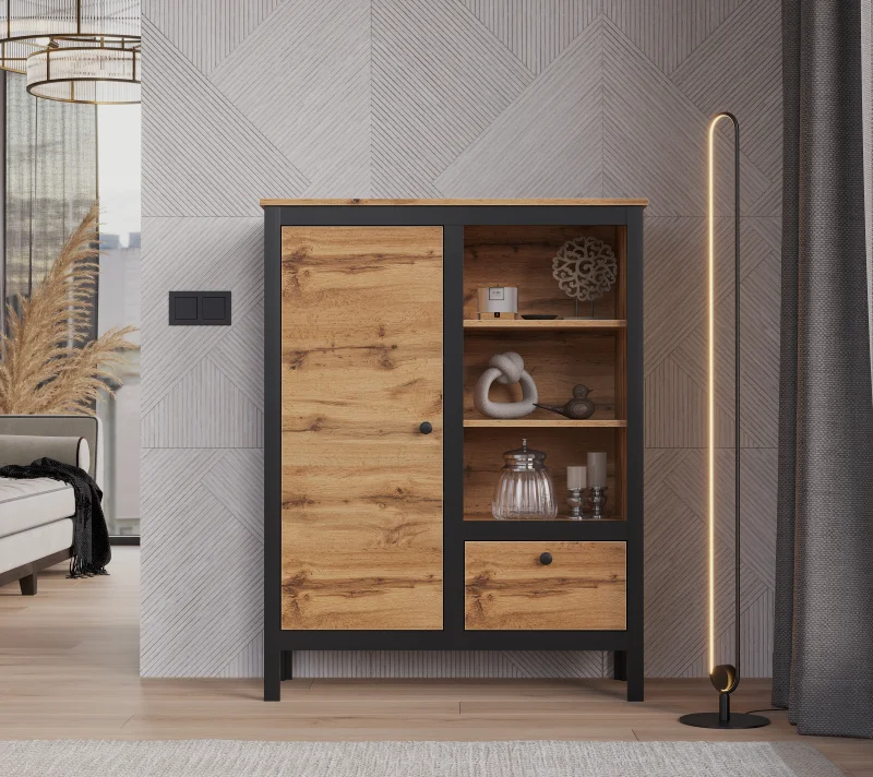 Тумба Лофт дуб вотан REG1D1S/90_1