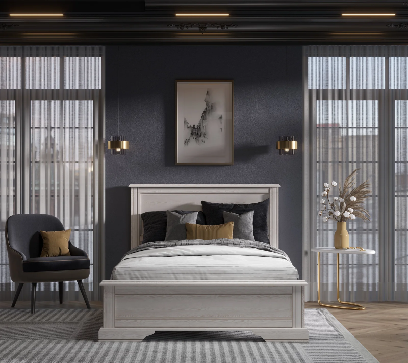 Кровать Стилиус лиственница сибирская LOZ120х200_1