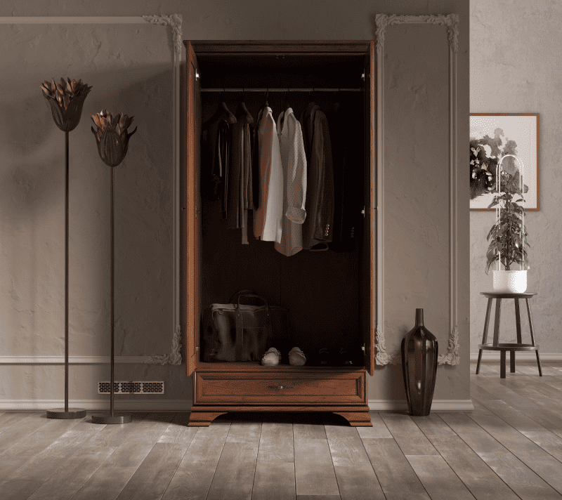 Шкаф Кентаки каштан SZF2D1S_2