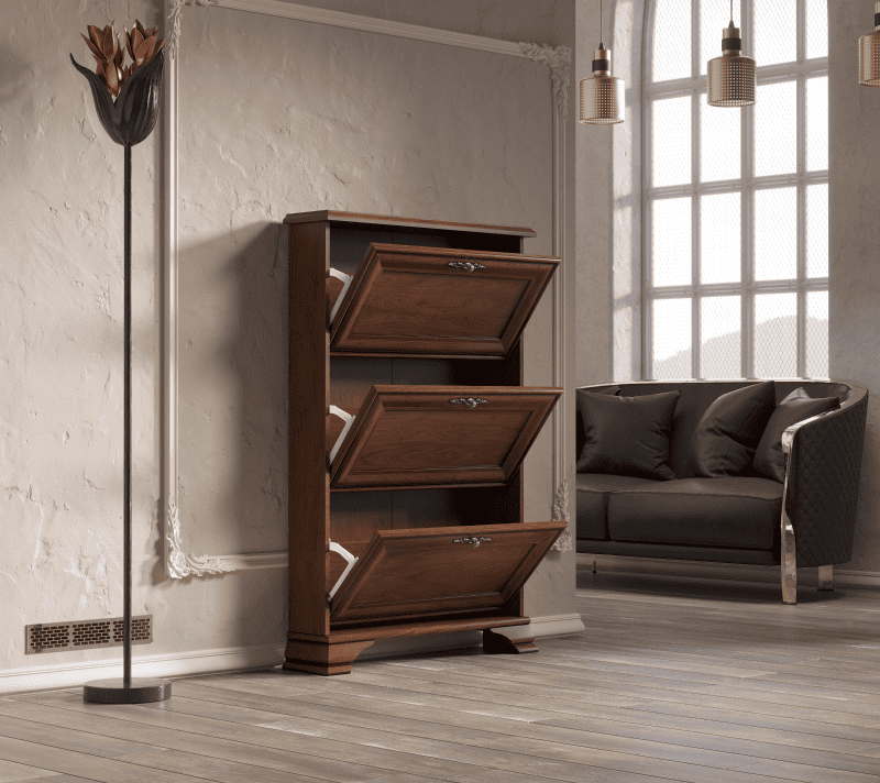 Тумба для обуви Кентаки каштан SFB3B_2