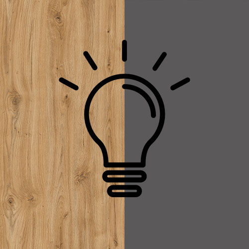 Тумба-витрина с подсветкой Grace дуб наварра/графит KOM2W1D2S